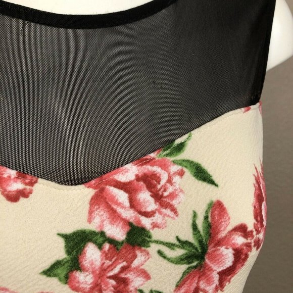 Style Rack Floral Bow Back Mini Dress Sweetheart Neckline Pre-owned Sz L - Picture 5 of 7